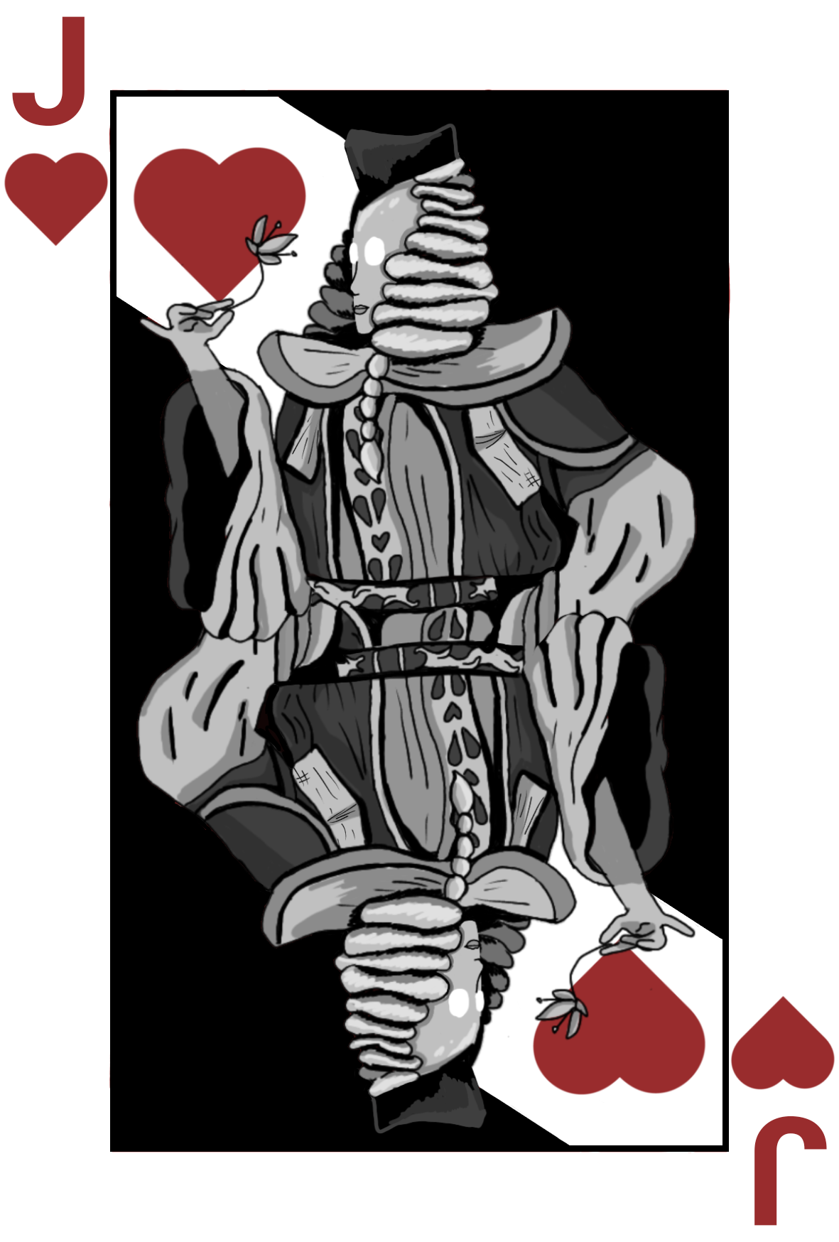 Noir Deck heart card